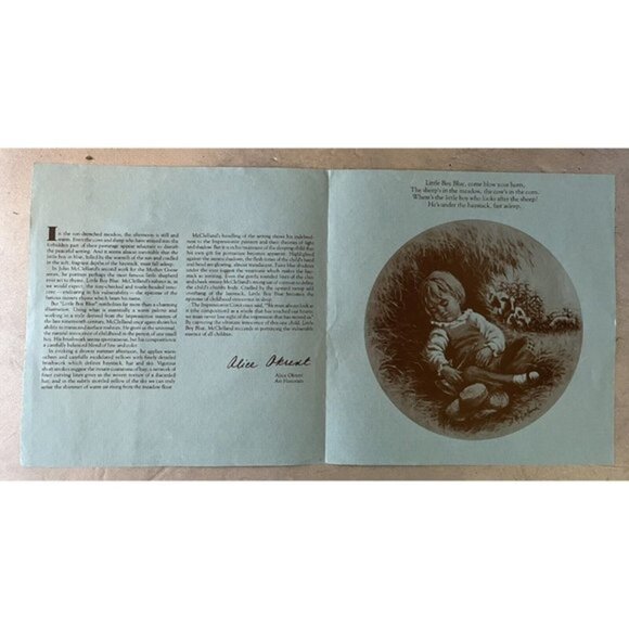 Little Boy Blue Collector Plate 1980 Mother Goose Series John McClellan Cert/Box - Picture 6 of 9